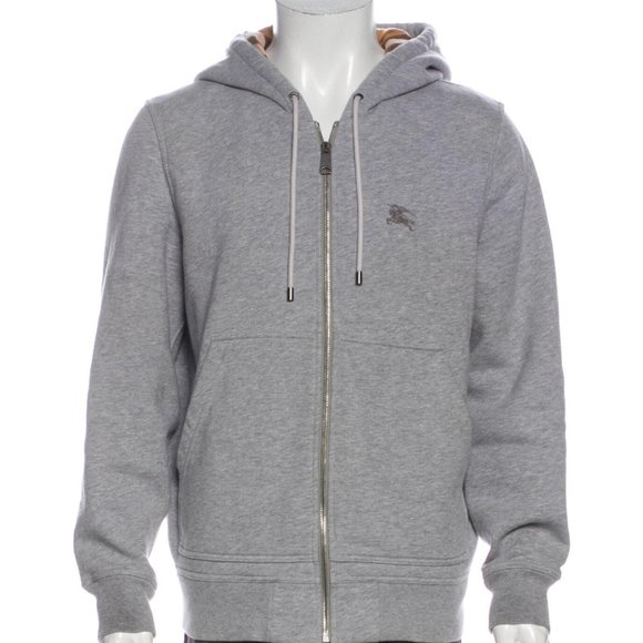 Burberry Other - Burberry House Check Plaid Light Gray Hoodie